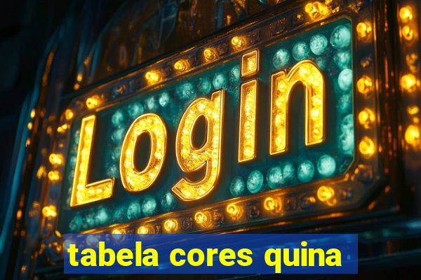 tabela cores quina